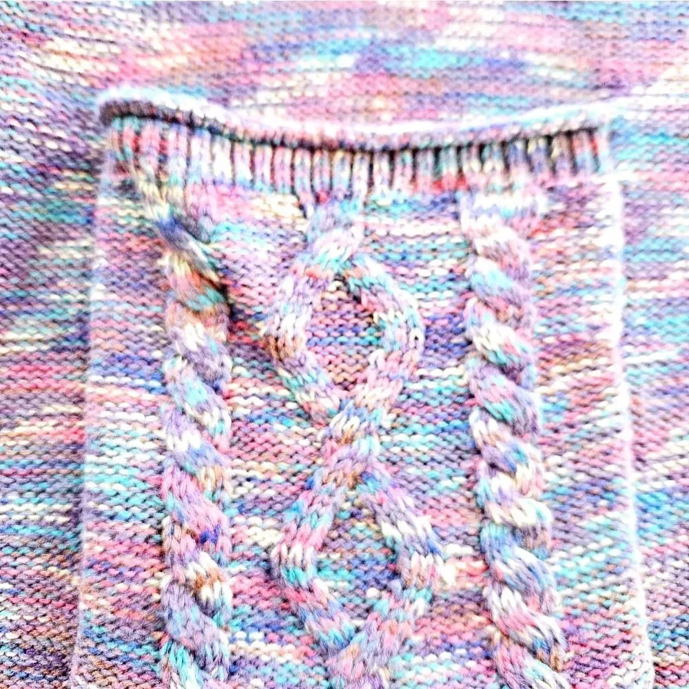 Sundance Multicolor Ragtime Oversized Colorful Button Down Sweater Cardigan M